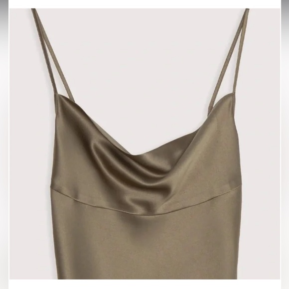 Oak & Fort Lace Up Cowl Mini Dress - Picture 4 of 9